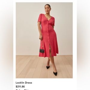 Red Polka Dot Reformation Dress